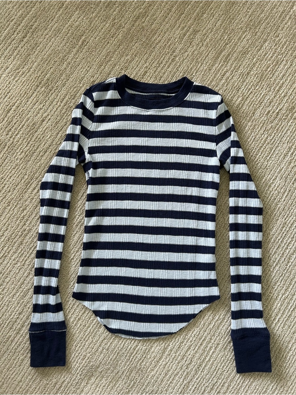 Essential Layering Striped Crewneck Long Sleeve Aerie